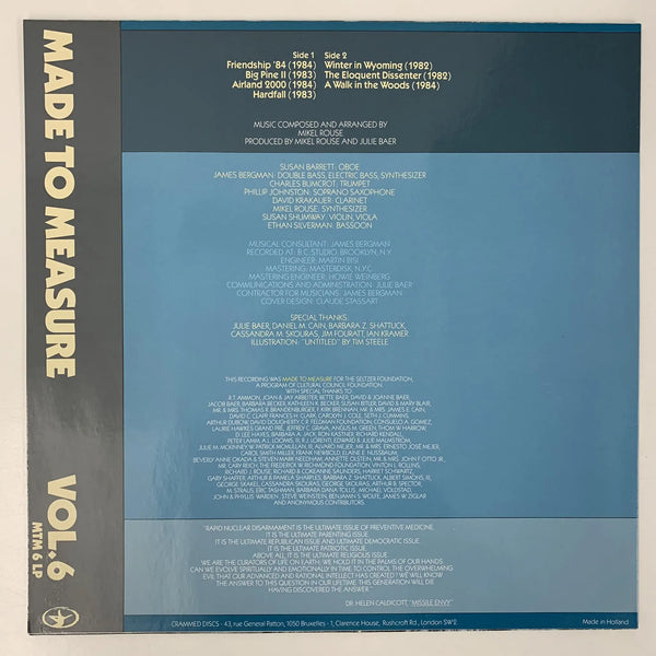 Mikel Rouse Broken Consort "Made to Measure Vol. 6 / A Walk in the Woods" (Crammed Discs, Belgium, 1985)