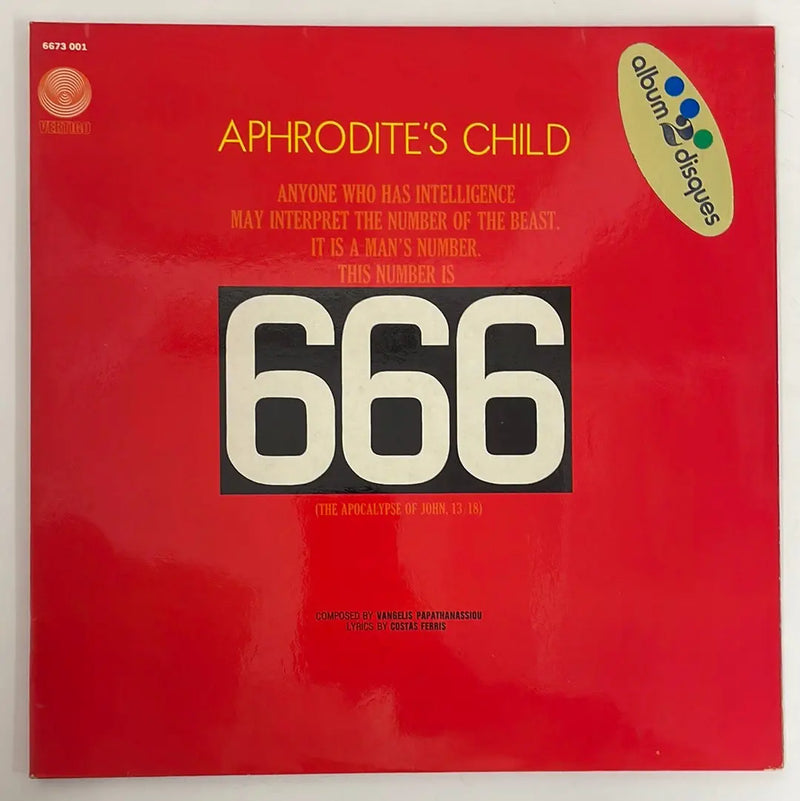 Aphrodite's Child - 666 - Vertigo - FR 70's NM/VG+