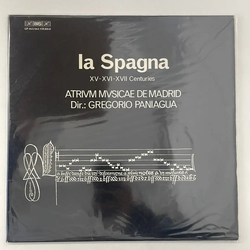 Atrium Musicae De Madrid/Gregorio Paniagua - La Spagna XV, XVI, And XVII Centuries - BIS EU 1980 1st press VG+/VG+