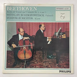 Beethoven/Rostropovich/Richter - Sonaten Für Klavier Und Violoncello Nr. 1, 4 Und 5 - Philips DE 1964 1st press NM/VG+