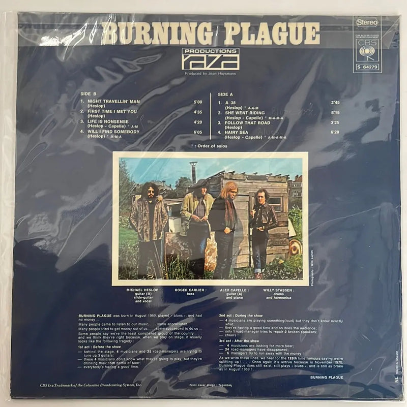 Burning Plague - CBS NL 1970 1st press VG+/VG+