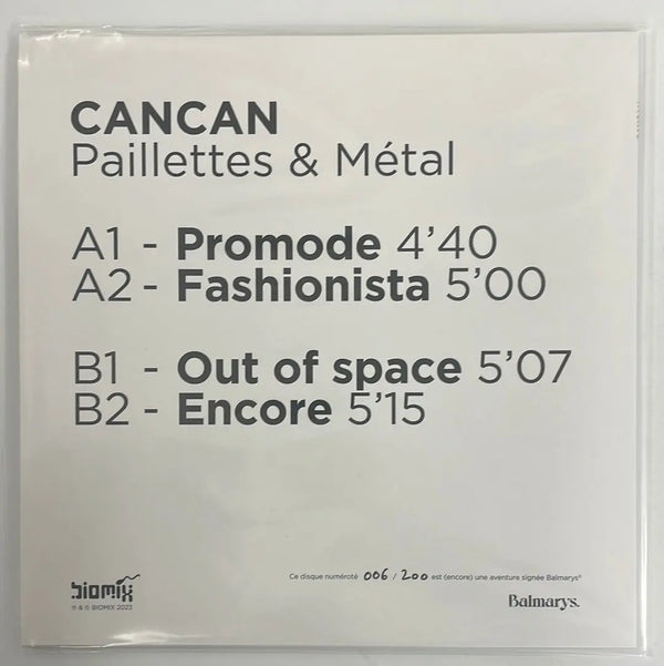 Cancan - Paillettes & Métal - Biomix FR 2023 1st press M/M