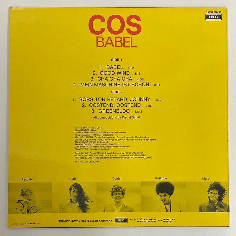 Cos - Babel - Best Seller BE 1978 1st press NM/VG+