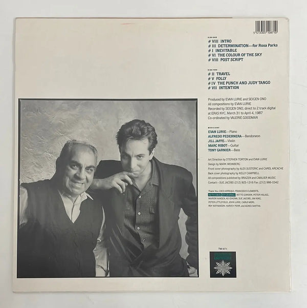 Evan Lurie - Pieces for Bandoneon - Les Disques du Crépuscule BE 1989 1st press NM/VG+