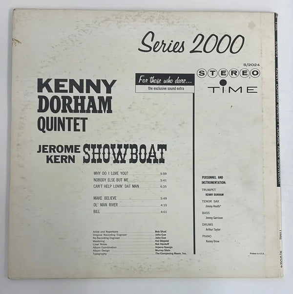 Kenny Dorham Quintet - Jerome Kern Showboat - Time Records US 1961 1st press VG+/VG+