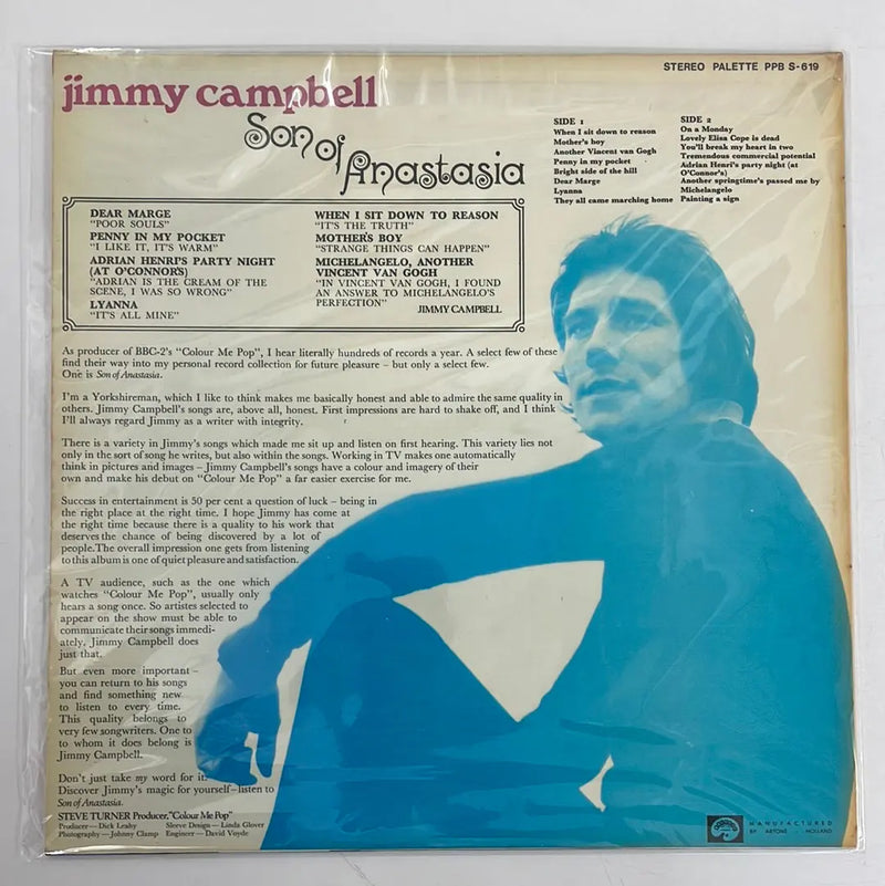 Jimmy Campbell - Son of Anastasia - Palette NL 1969 1st press NM/NM