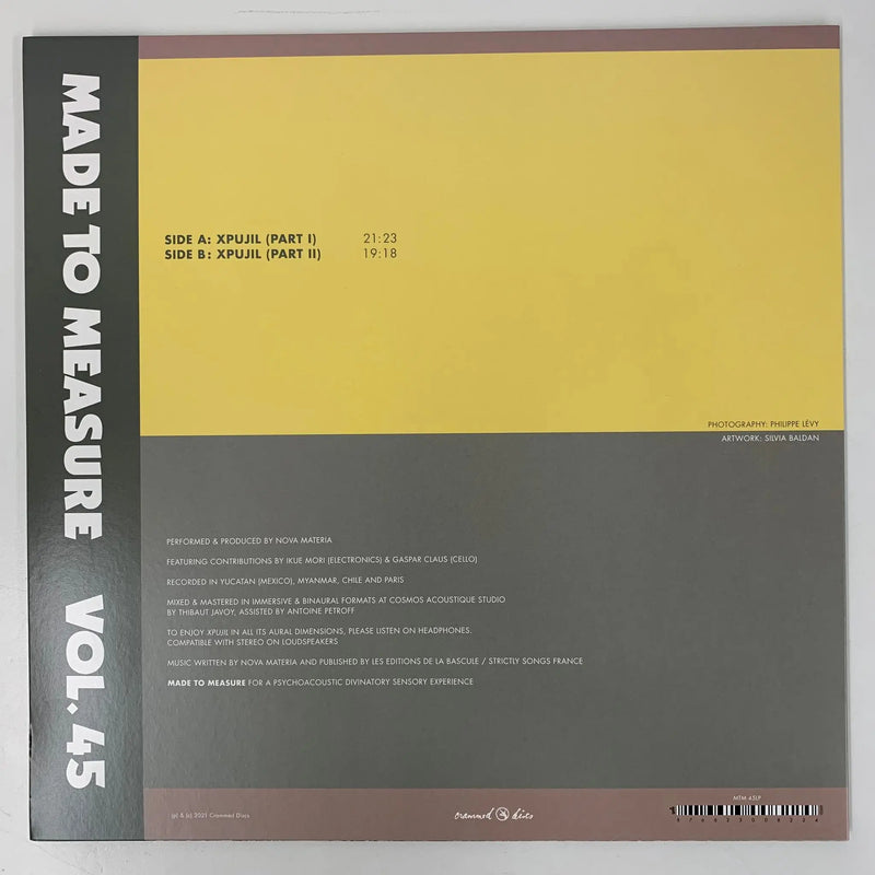 Nova Materia "Made to Measure Vol. 45 / XPUJIL" (Crammed Discs, Belgium, 2021) NM/NM