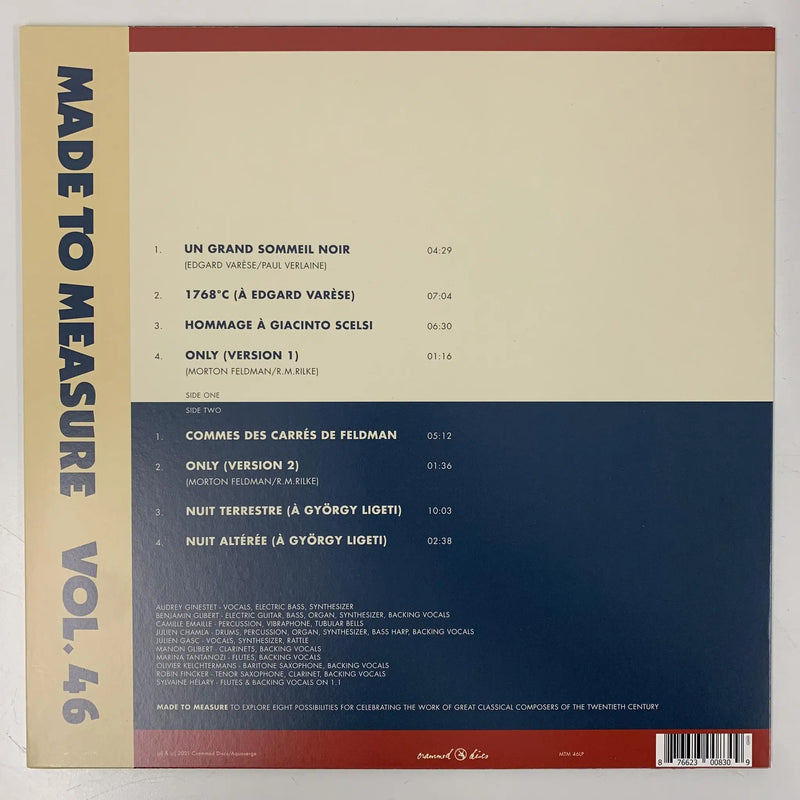 Aquaserge "Made to Measure Vol. 46 / The Possibility of a New Work for Aquaserge" (Crammed Discs, Belgium, 2021) NM/NM