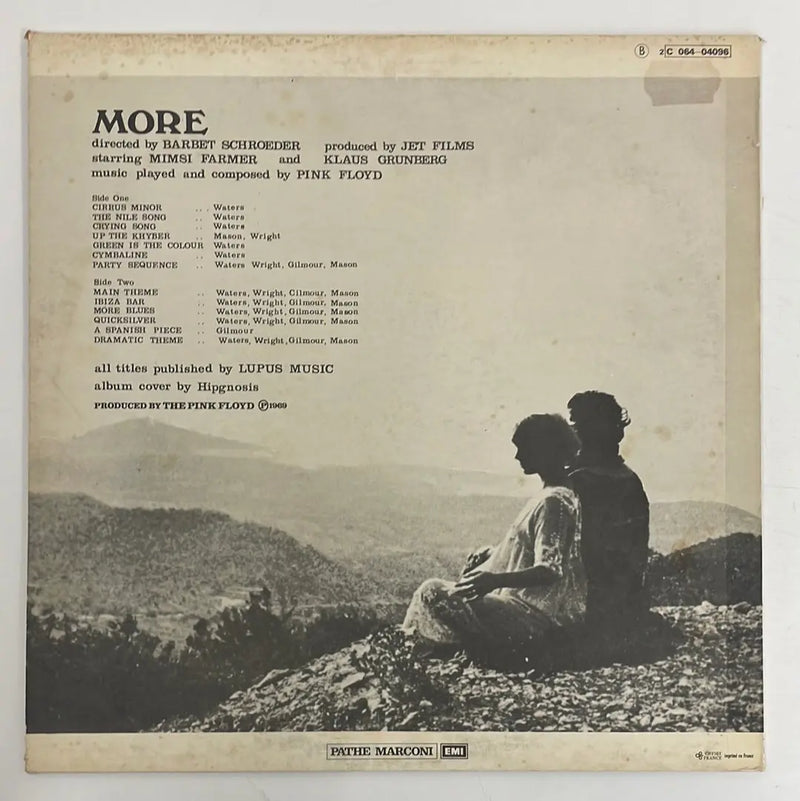 Pink Floyd - More o.s.t. - Columbia FR mid 70's NM/VG+