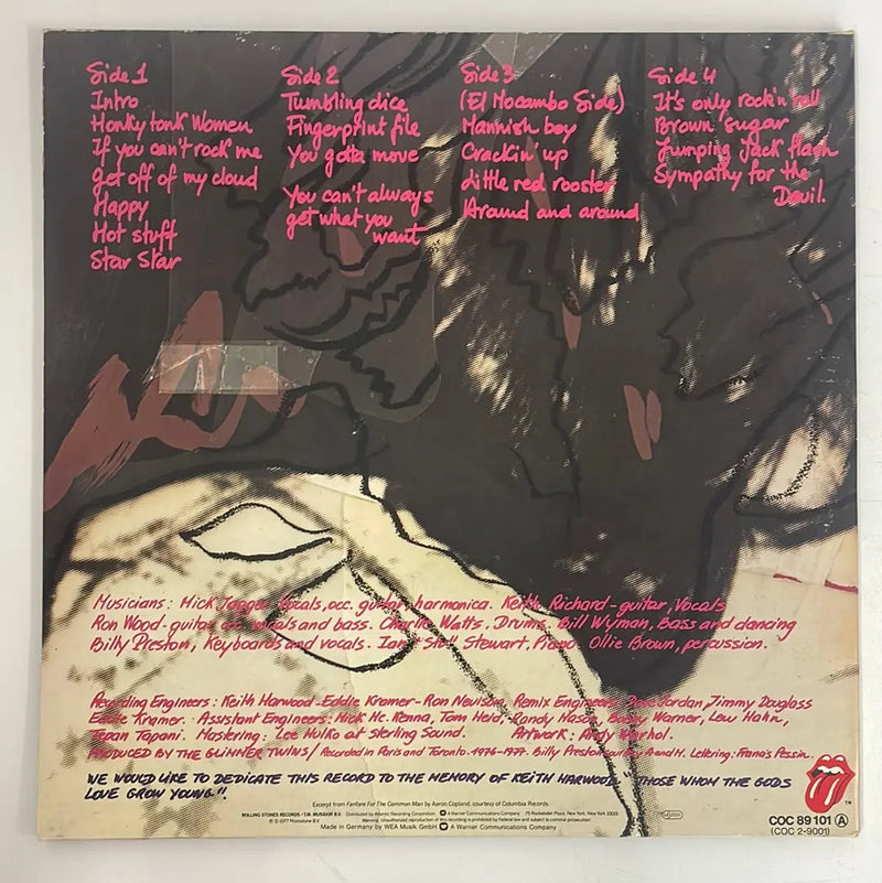 Rolling Stones - Love you live - Rolling Stones Records BE 1977 1st press NM/NM