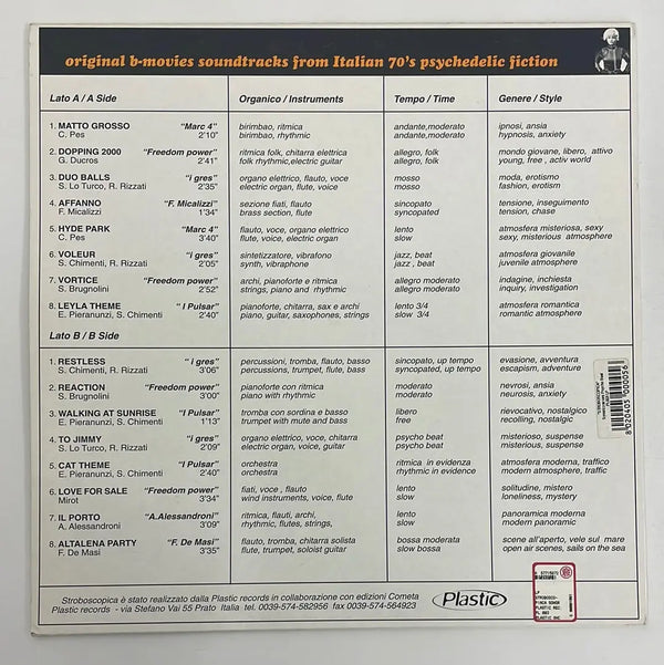 Stroboscopia: sonorizzazioni psycho beat - Plastic Records IT 1998 1st press NM/NM
