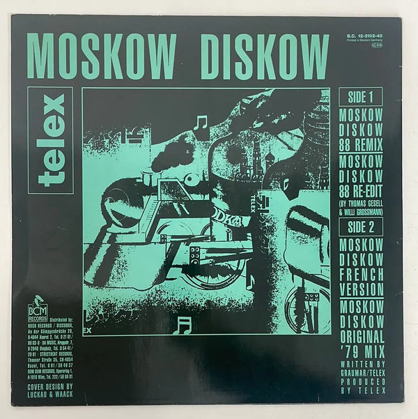 Telex - Moskow Diskow - BCM Records DE 1988 VG+/VG+