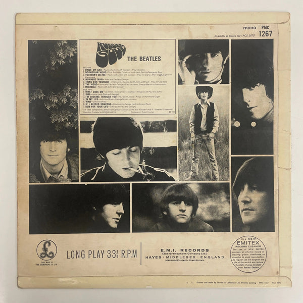 The Beatles - Rubber Soul - Parlophone UK 1965 1st press VG+/VG+