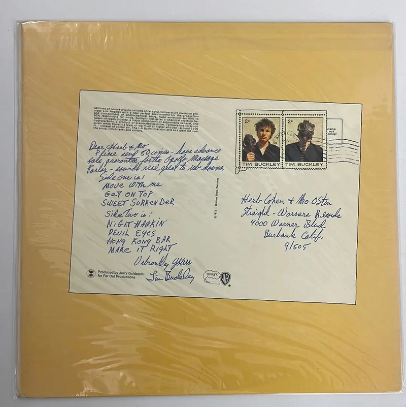 Tim Buckley - Greetings from L.A. - Warner Bros UK 1974 1st press NM/NM