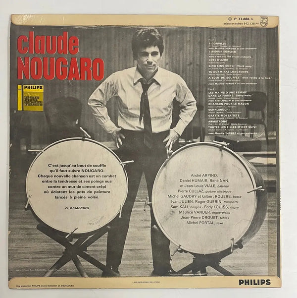 Claude Nougaro - Philips FR 1966 1st press VG+/VG+