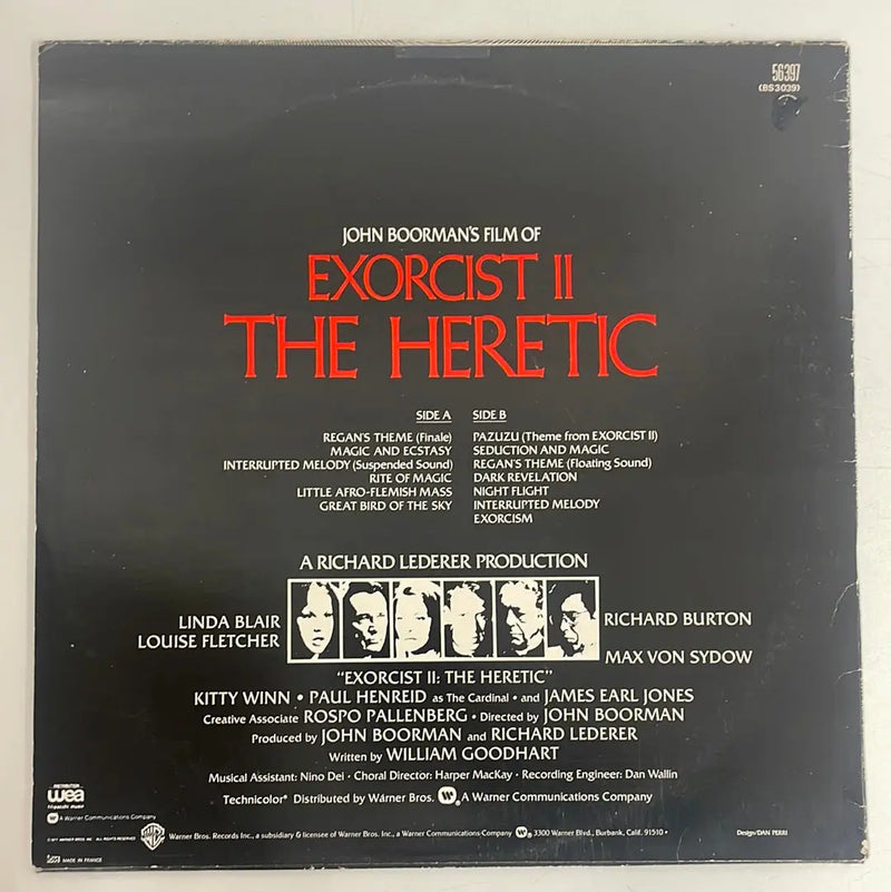 Ennio Morricone - Exorcist II: The Heretic o.s.t. - Warner Bros DE 1977 1st press NM/VG+