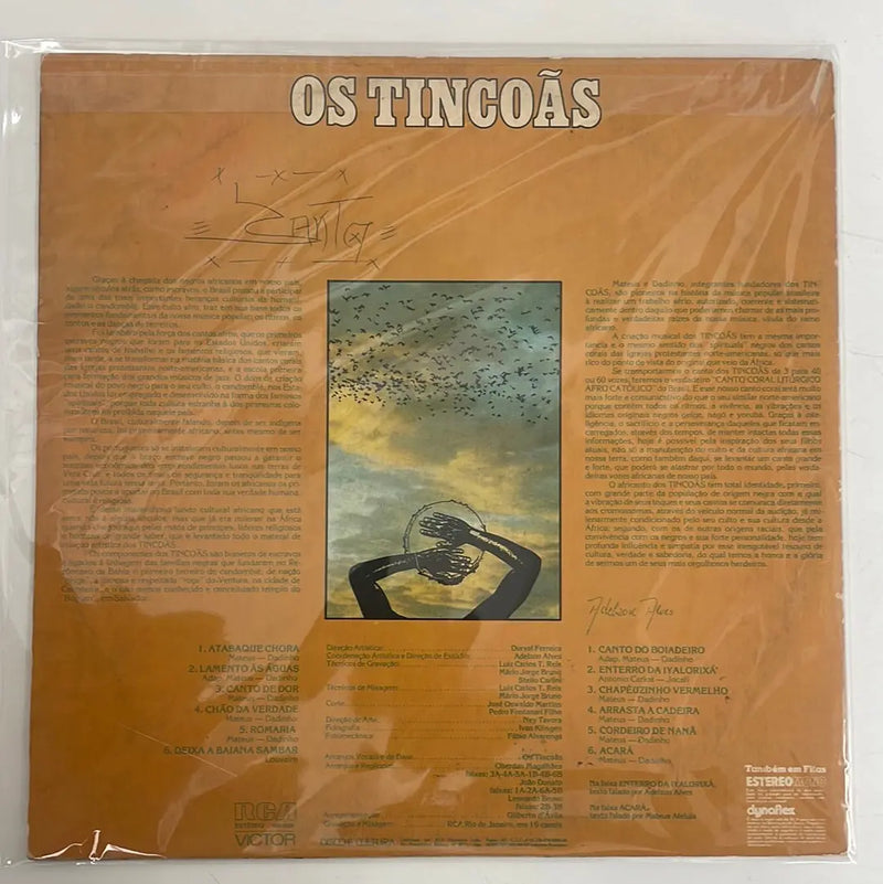 Os Tincoãs - RCA Victor BR 1977 1st press VG+/VG+