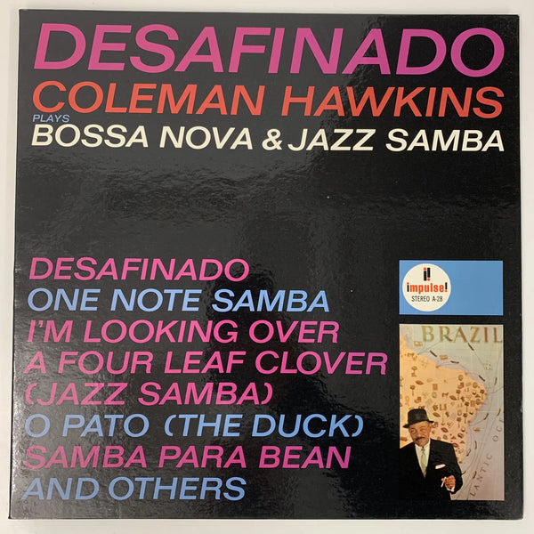Coleman Hawkins "Desafinado: Coleman Hawkins Plays Bossa Nova & Jazz Samba" (Impulse!, US, 1962) NM/VG+