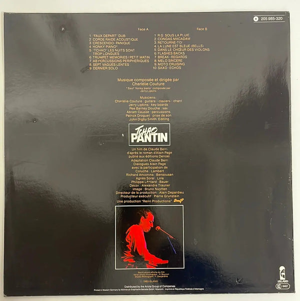 Charlélie Couture - Tchao Pantin o.s.t. - Island Records EU 1983 1st press VG+/VG+