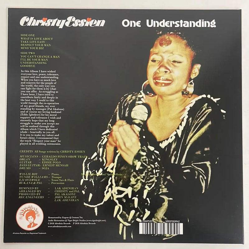 Christy Essien - One understanding - Afrodisia EU 2018 NM/NM