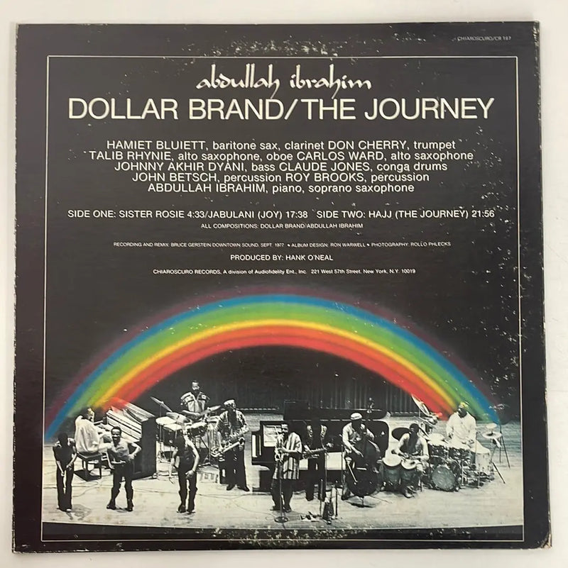 Dollar Brand - The Journey - Chiaroscuro US 1977 1st press NM/VG+