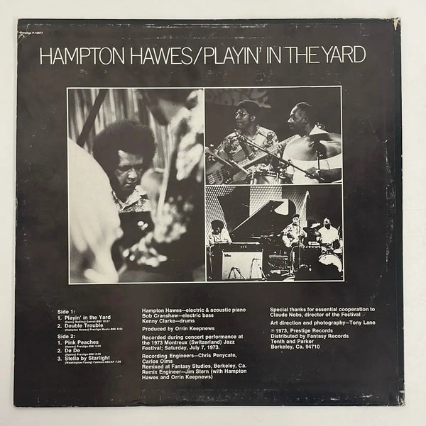Hampton Hawes - Playin' in the yard - Prestige US 1973 1st press VG+/VG+