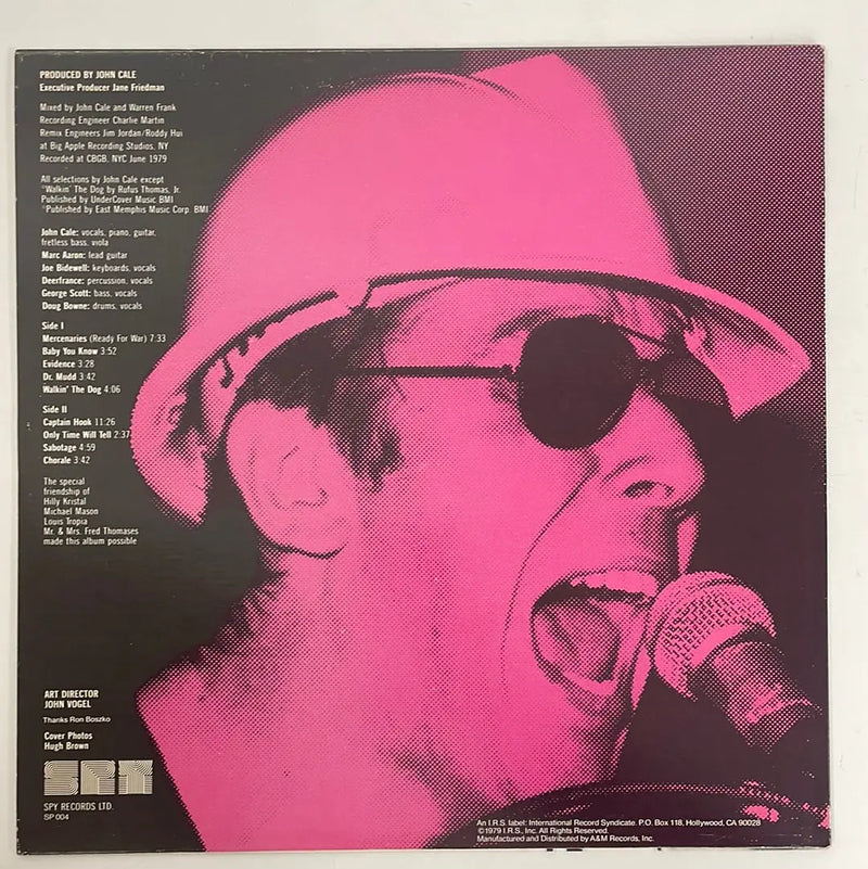 John Cale - Sabotage/Live - Spy Records US 1979 1st press NM/VG+