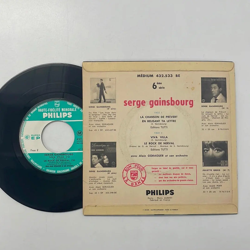 L'étonnant Serge Gainsbourg - Philips FR 1961 1st press VG+/VG+