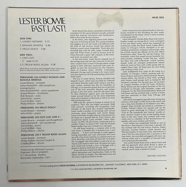 Lester Bowie - Fast last! - Muse US 1974 1st press NM/VG+