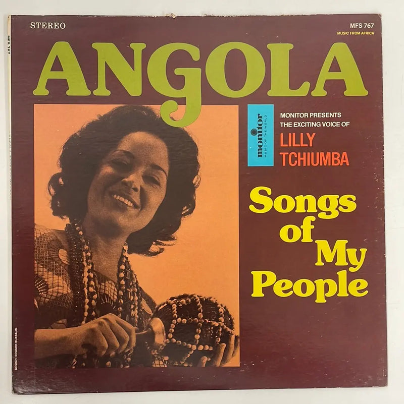 Lilly Tchiumba - Songs of my people - Monitor US 1975 VG+/VG+