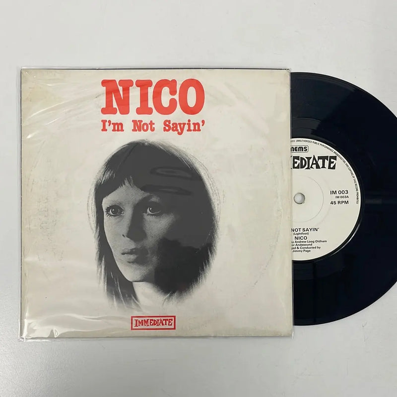 Nico - I'm not sayin' - Immediate UK 1982 NM/VG+