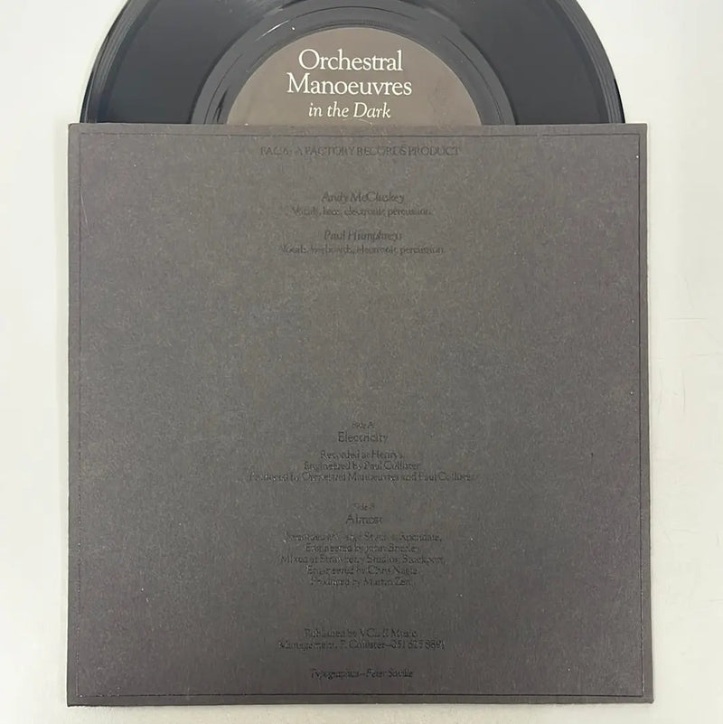 Orchestral Manoeuvres In The Dark - Electricity - Factory UK 1979 1st press NM/NM