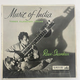 Ravi Shankar - Music of India (three classic rãgas) - His Master's Voice UK end 50's VG+/VG+
