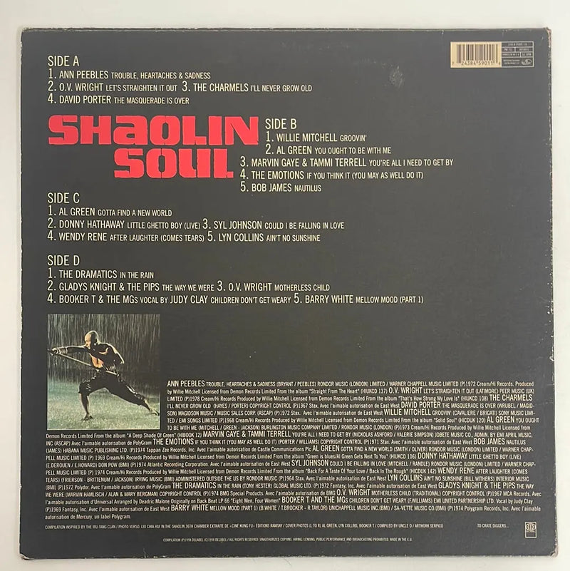 Shaolin Soul - Delabel FR 1998 1st press VG+/VG+