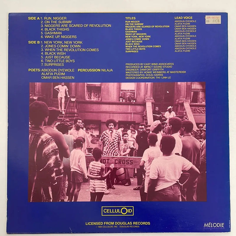 The Last Poets - Celluloid FR 1984 NM/VG+