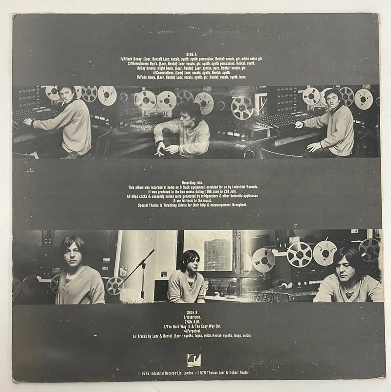 Thomas Leer & Robert Rental - The Bridge - Industrial Records UK 1979 1st press NM/VG