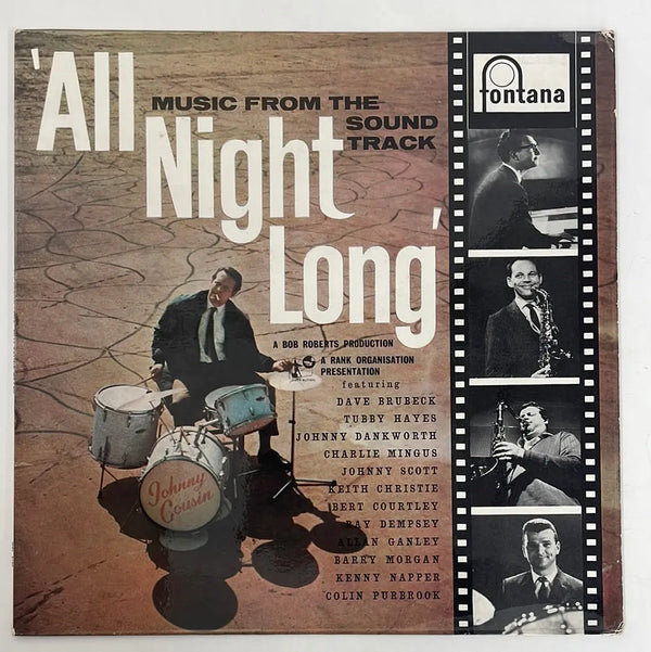 Various - All Night Long o.s.t. - Fontana UK 1972 1st press VG+/VG+