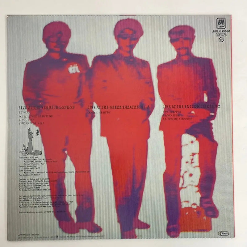 Yellow Magic Orchestra - Public Pressure - A&M EU 1981 1st press NM/NM
